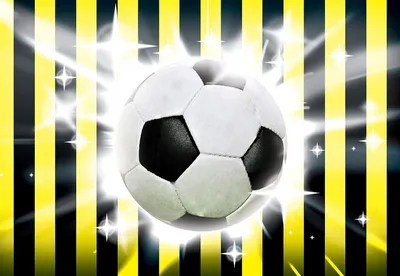 Обои фото на футбольную тематику детские для мальчиков 254x184 см мяч на  полосатом фоне (474P4)+клей купить по цене 850,00 грн