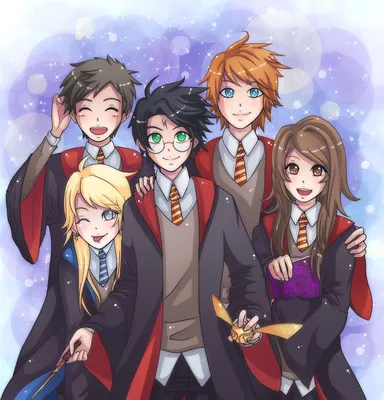 Harry Potter Anime Wallpaper by Rhona-Ishtar on DeviantArt