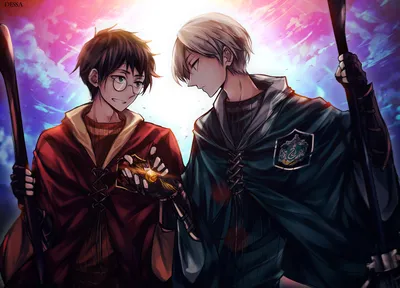 Download Harry Potter Anime Collage Wallpaper | 