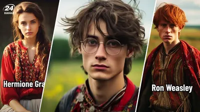 ИИ показал, как бы выглядел Гарри Поттер и друзья в вышиванках - Развлечения