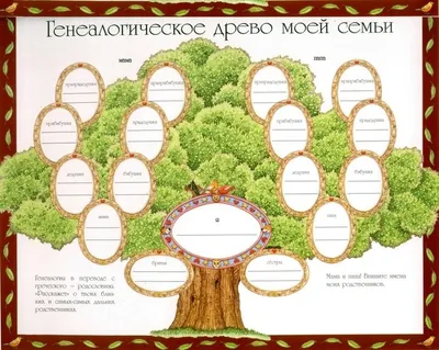 Генеалогическое дерево шаблон 61 картинка