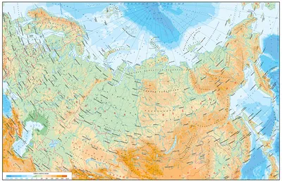 Карты России - политическая, физическая, контурная, географическая