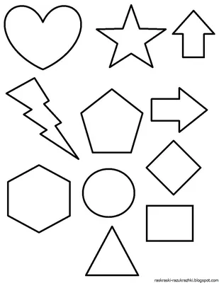 Аппликации из геометрических фигур скачать шаблоны для печати
