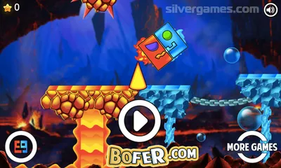 Геометрия Даш: Огонь И Вода - Играйте онлайн на SilverGames 🕹️