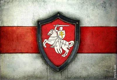 Belarusian coat of arms Pahonia of BNR | Coat of arms, Belarus, European  history