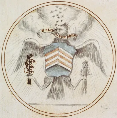Герб США Пластиковый Под Золото — Купить на  ᐉ Удобная Доставка  (1719701596)