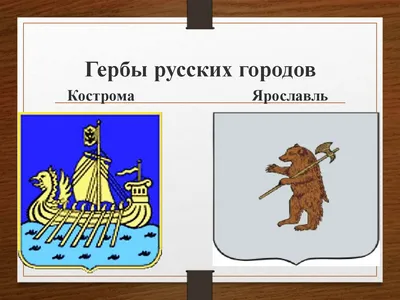 Гербы русских городов картинки
