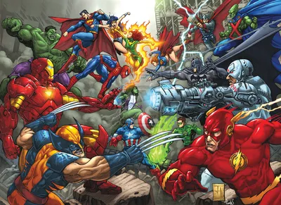 Как персонажи Marvel и DC однажды пересекались на страницах комиксов |  GeekPortal | Дзен