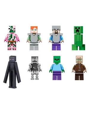 Набор фигурок героев Майнкрафт совместимых с Лего Minecraft 63992002 купить  за 1 390 ₽ в интернет-магазине Wildberries