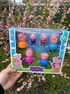 Игрушки для ванной Семья Свинки Пеппы Свинка Пеппа (Peppa Pig) — купить в  Москве в интернет-магазине Акушерство.ру