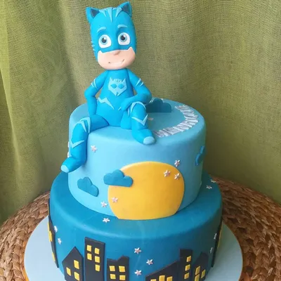 торт герои в масках новый год / PJ masks cake - YouTube