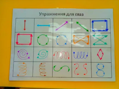 Купить Стенд ТРЕНАЖЕР "ГИМНАСТИКА ДЛЯ ГЛАЗ" (Зеленый), 0,55*0,43м в  Челябинске и по РФ