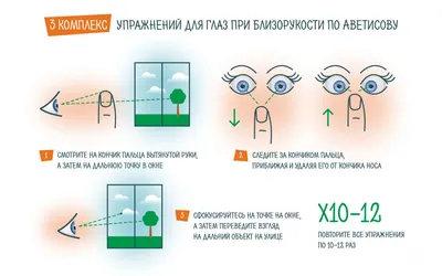 Гимнастика для глаз при близорукости – упражнения, ЛФК, массаж при миопии