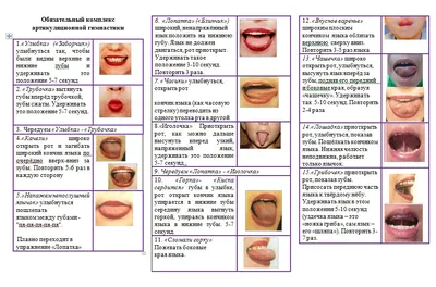 Артикуляционная гимнастика в картинках