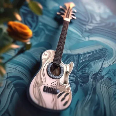Мини-гитара, модель изысканной мини-гитары без зазубрин, красивые  пропорции, поверхность с мелкими деталями для украшения | AliExpress