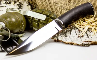 Купить авторский нож гюрза в подарочном футляре (дамаск, кавказский орех) в  интернет магазине Кавказские умельцы