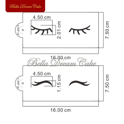 TX ресницы тема Единорог пользовательский цвет 3 мм печенье печать глаза  единорога для тиснения тортов, инструменты для украшения выпечки |  AliExpress