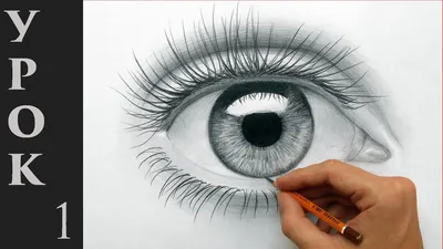 Глаз. Рисунок карандашом / Eye. Pencil drawing technique - YouTube