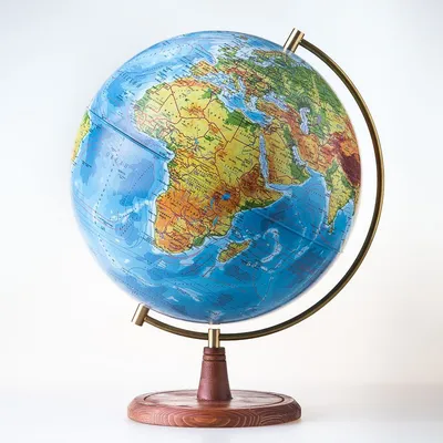 Глобус Земли, 32 см., физический, рельефный Globen 7779121 купить в  интернет-магазине Wildberries