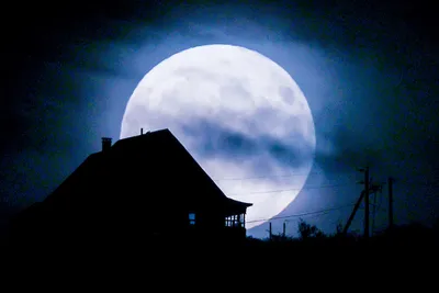 Что такое Голубая Луна, как она выглядит на небе | Космические Хроники |  Дзен