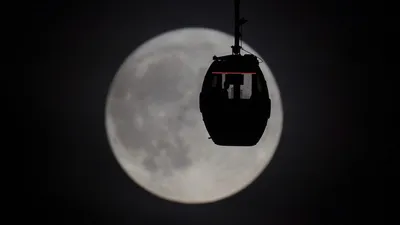 Голубая луна: как выглядело самое большое суперлуние года — OfficeLife