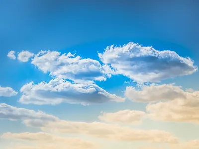 Фон голубое небо с облаками - красивые фото