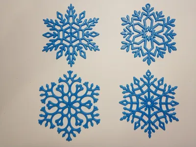 Купить Новогодние украшения снежинки (Голубого цвета), цена 14 грн —   (ID#1483326546)