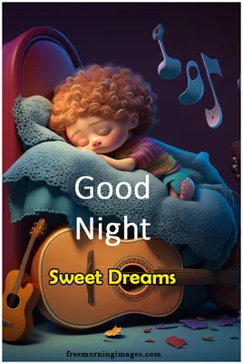 Good night sweet dreams poster or card template Vector Image