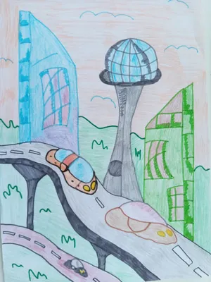 Дети Находки нарисовали город будущего - 