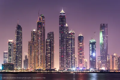 Шикарный ночной Дубай