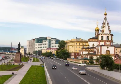 Ночной город, Иркутск фото — Байкал