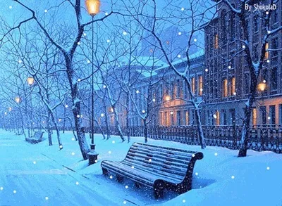 Снежный город обои - 51 фото