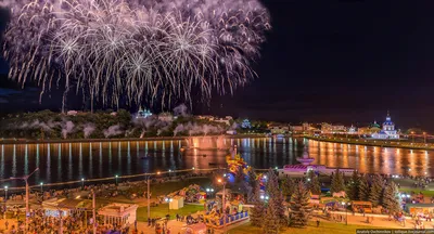 Центр города Чебоксары летом Дожди в заволжье 2019 | Фото проект Панорамы  Чебоксар - Лучшие фотографии Чебоксар и окрестнойстей