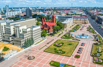 Фото Минска. Фотографии улиц Минска. Путеводитель по Минску. Фотографии города  Минска. Фотопанорама Минска. Фотографии Беларуси. Площадь Свободы. Реферат  Сайт показать на карте минска