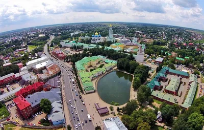 Подробная карта Сергиева Посада с улицами и номерами домов