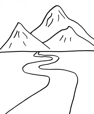Рисунок карандашом - Долгая дорога в гору