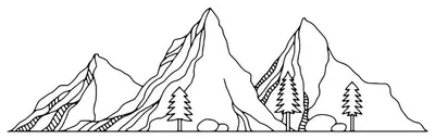 Горы Срисовки Легкие Пошаговые (800 Рисунков) Рисунки Для Начинающих  Карандашом Простые Идеи Красивые Картинки