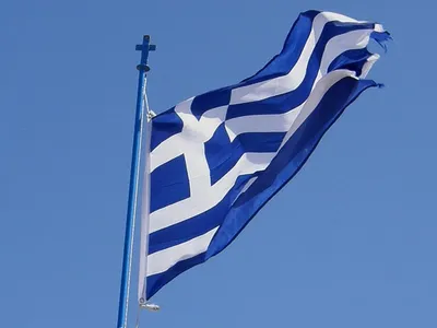 Греческий флаг Греции 150х90 см, грецький прапор Греції flag of Greece: 250  грн. - Коллекционирование Киев на Olx