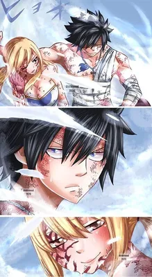 Fairy Tail: Natsu, Lucy, Erza and Gray by shygoodangel on DeviantArt