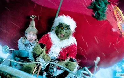 Джим Керри и Эдди Мёрфи на съёмках фильма «Гринч — похититель Рождества»,  2000 год | Пикабу