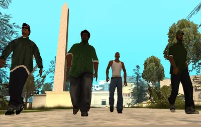 Download Grove Street in the style of GTA 5 for GTA San Andreas