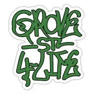 grove street gta san andreas" Sticker by IN THA GRAFF gangster culture |  Redbubble