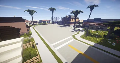 Project GTA San Andreas With Grove St Minecraft Map