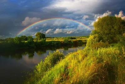 радуга после грозы. Фотограф Екатерина