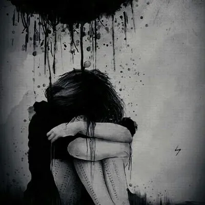 Фото Темноволосая девушка-демон и разбитое сердце, by shimmer