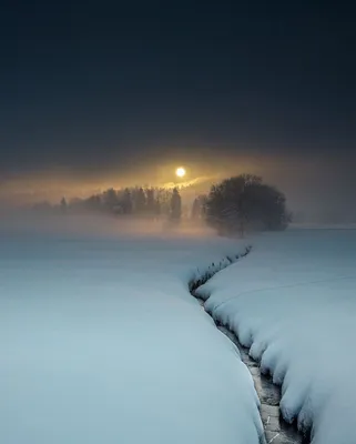 Аниме фон зима ночь - 58 фото