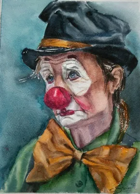 Грустный клоун, Портрет
