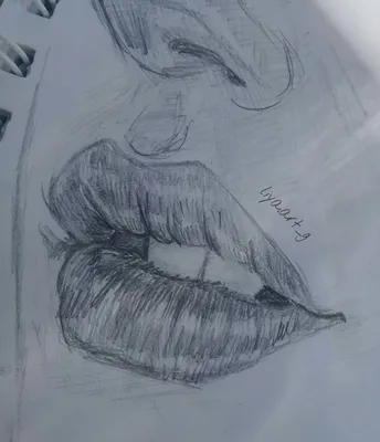 Как нарисовать губы Drawing realistic glossy lips - YouTube