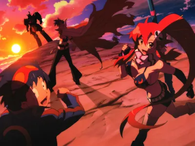 Лист наклеек Гуррен Лаганн/Tengen Toppa Gurren Lagann Купить в интернет  магазине AnimeStore4you.