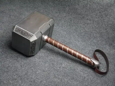 Full Metal Thor Hammer Mjolnir Prop Replica - Marvel Official